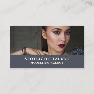 Glamourous Model, Modelling Agency, Model Agent Business Card