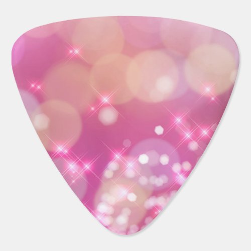 Glamourous Pink Sparkles _ Guitar Pick