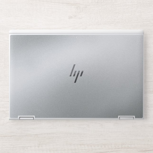 Glamours  White Silver Marble HP Laptop Skin (Front)