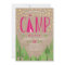 Glamping Birthday Party Invitation