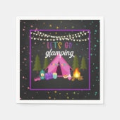 Glamping Birthday Party Napkin (Front)