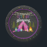 Glamping Birthday Party Plate<br><div class="desc">Perfect Item to Compliment any Special Birthday!</div>
