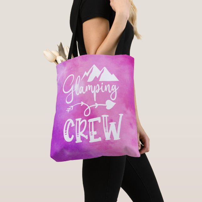 Glamping Camping Camper Accessories Tote Bag (Close Up)