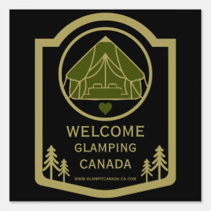 Glamping Canada Business Sign