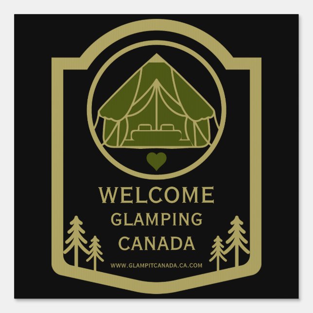 Glamping Canada Business Sign (Front)