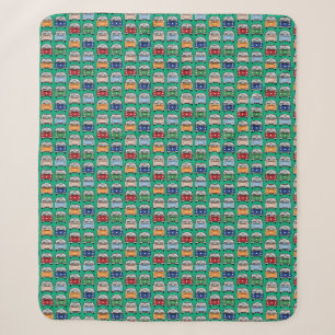 Glamping Classic Retro Campervan fandom VDub Sherpa Blanket