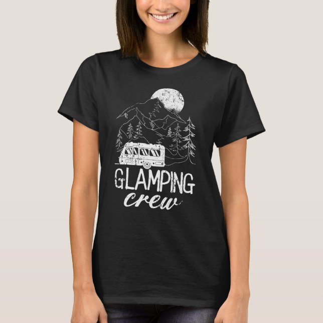 Glamping Crew Luxury Camping Nobel Camper T-Shirt (Front)