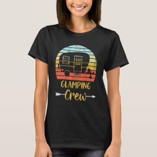 Glamping Crew  Matching Family Girls Camping Trip T-Shirt