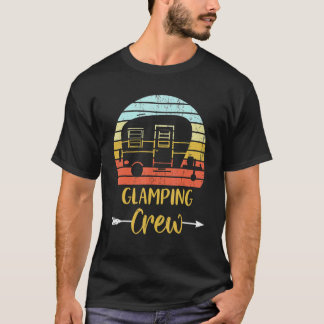 Glamping Crew  Matching Family Girls Camping Trip T-Shirt