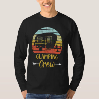 Glamping Crew  Matching Family Girls Camping Trip T-Shirt