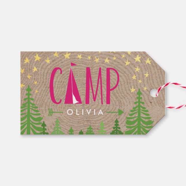 Glamping Gift Tag (Front (Horizontal))