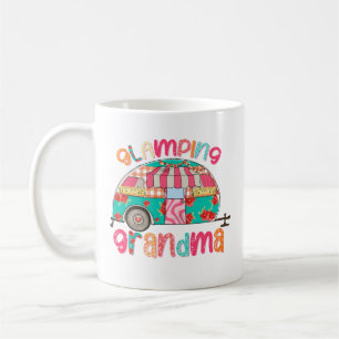 Glamping Grandma Colorful Camper Grandma Gift Coffee Mug