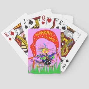 GLAMPING IS MOI phone playing cards (cawds)