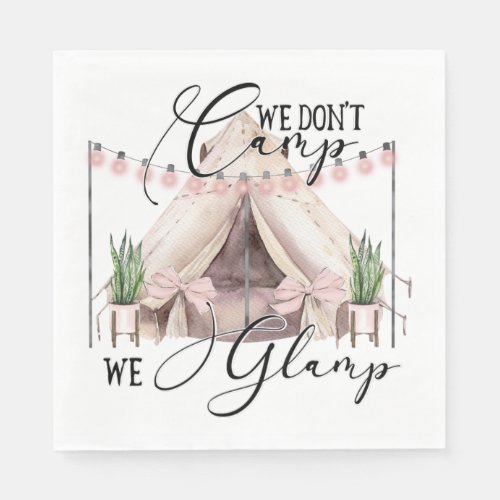 Glamping Party Napkins