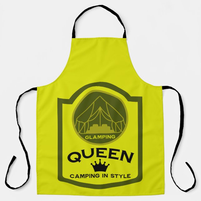 Glamping Queen Camping In Style Apron (Front)