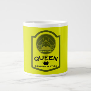 Glamping Queen Camping In Style Giant Coffee Mug