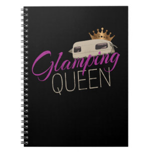 Glamping Queen Camping with vintage caravans Notebook