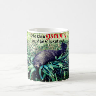 Glamping sea lion coffee mug