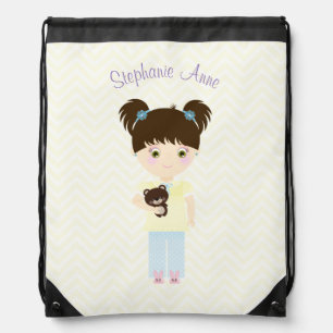 Glamping Sleepover Party Drawstring Bag