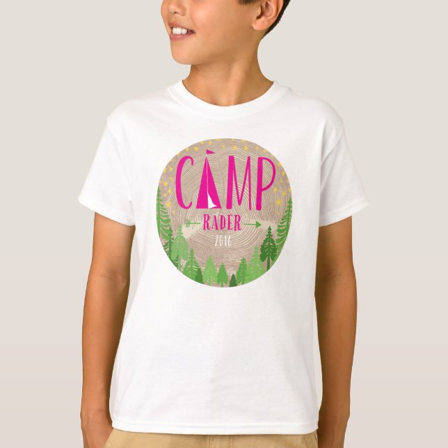 Glamping T-Shirt with Kraft Background for Kate (Front)