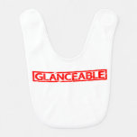 Glanceable Stamp Baby Bib