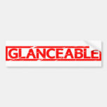 Glanceable Stamp Bumper Sticker