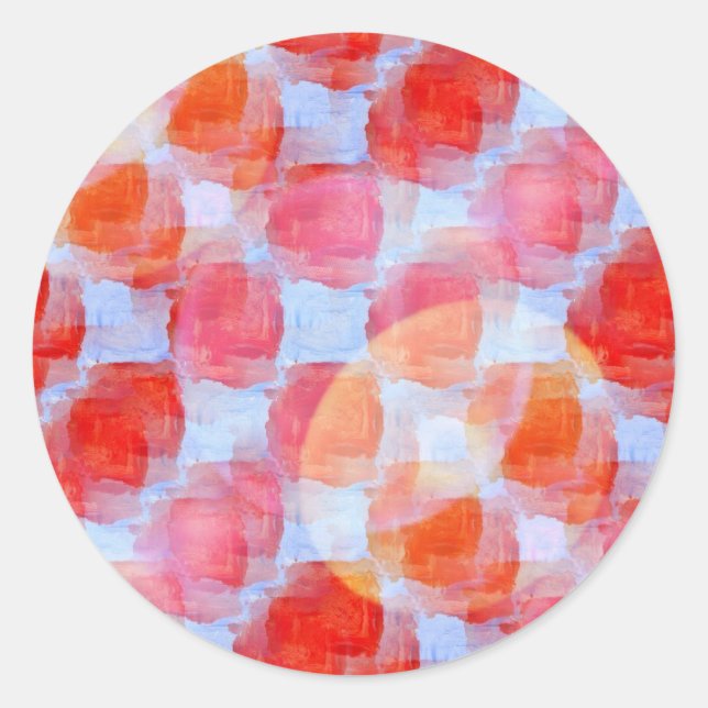 Glare from design texture background classic round sticker (Front)