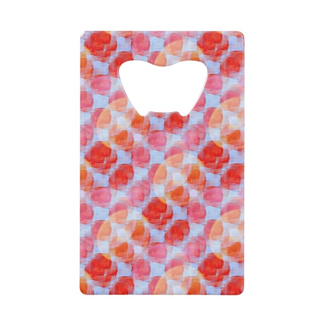 Glare from design texture background credit card bottle opener (Front)