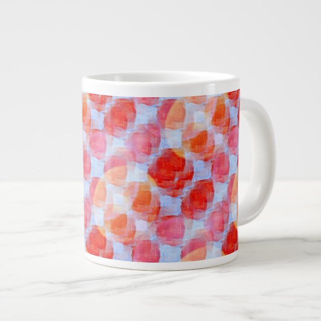 Glare from design texture background large coffee mug (Front Right)