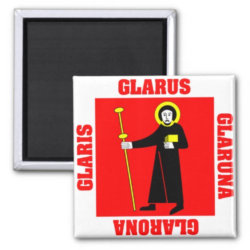 Glarus Switzerland Canton Flag Magnet