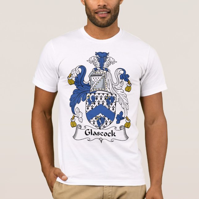 Glascock Family Crest T-Shirt (Front)