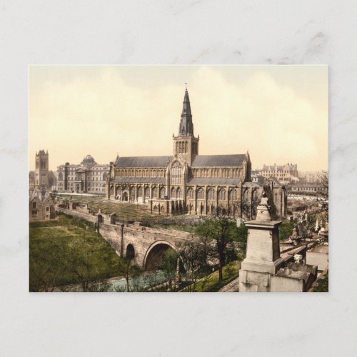 Glasgow Cathedral Glasgow Scotland Postcard