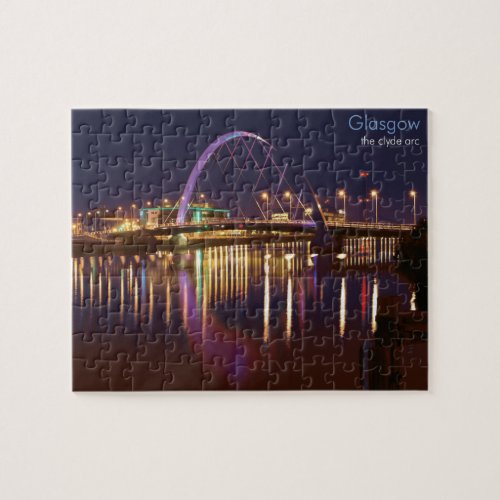 Glasgow Clyde Arc at Night Jigsaw Puzzle