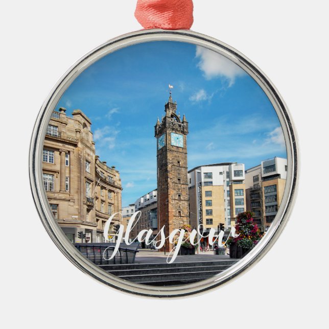 Glasgow  Customize Product Metal Ornament (Front)