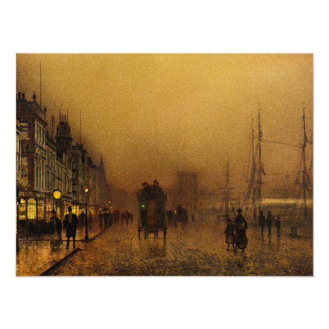 Glasgow Docks, 1880 by John Atkinson Grimshaw Photo Print (Front)