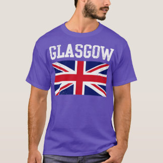Glasgow England United Kingdom Union Jack T-Shirt