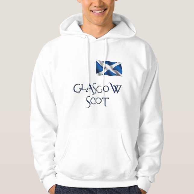 Glasgow Flag of Scotland Patriotic Hoodie (Front)