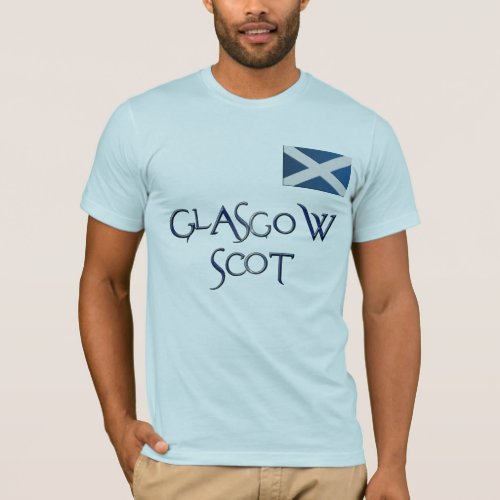 Glasgow FLAG OF SCOTLAND Patriotic T_Shirt