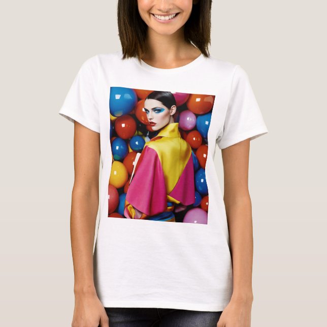 "Glasgow Geometry: Editorial Fashion" T-Shirt Desi (Front)