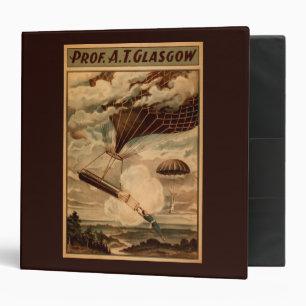 Glasgow Hot Air Balloon Circus Theatre Poster 3 Ring Binder