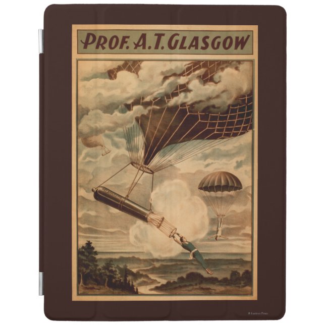 Glasgow Hot Air Balloon Circus Theatre Poster iPad Smart Cover (Front)
