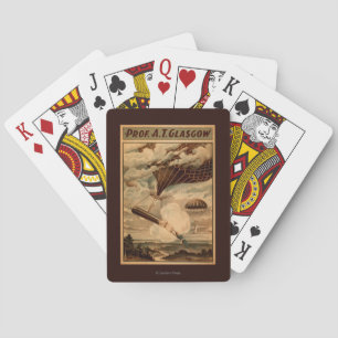 Glasgow Hot Air Balloon Circus Theatre Poster Poker Cards