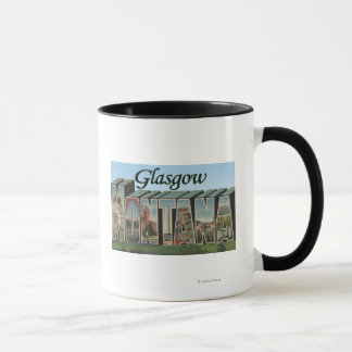 Glasgow, Montana - Large Letter Scenes Mug