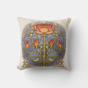 Glasgow Rose Throw Pillow