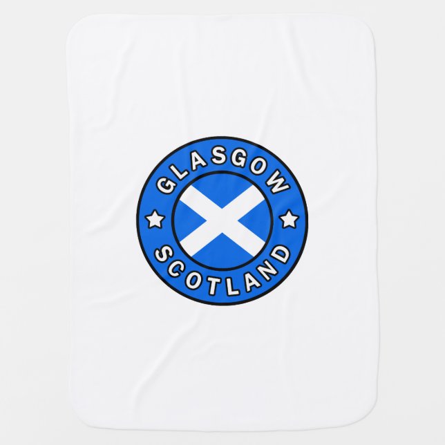 Glasgow Scotland Baby Blanket (Front)