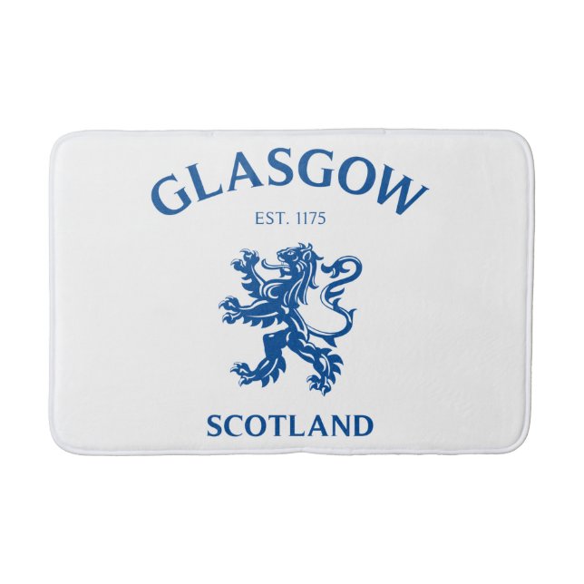 Glasgow Scotland Bath Mat (Front)