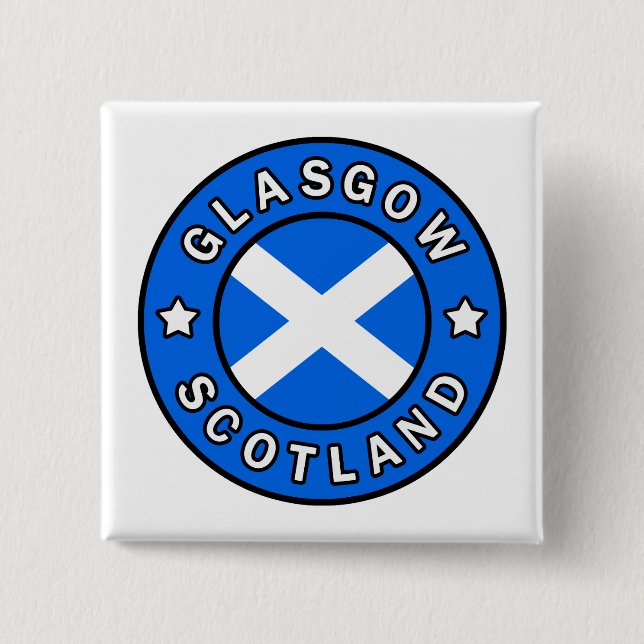 Glasgow Scotland Button (Front)