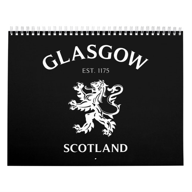 Glasgow Scotland Calendar (Cover)