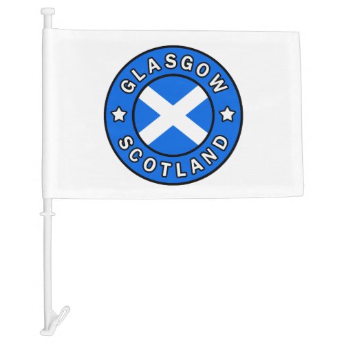Glasgow Scotland Car Flag