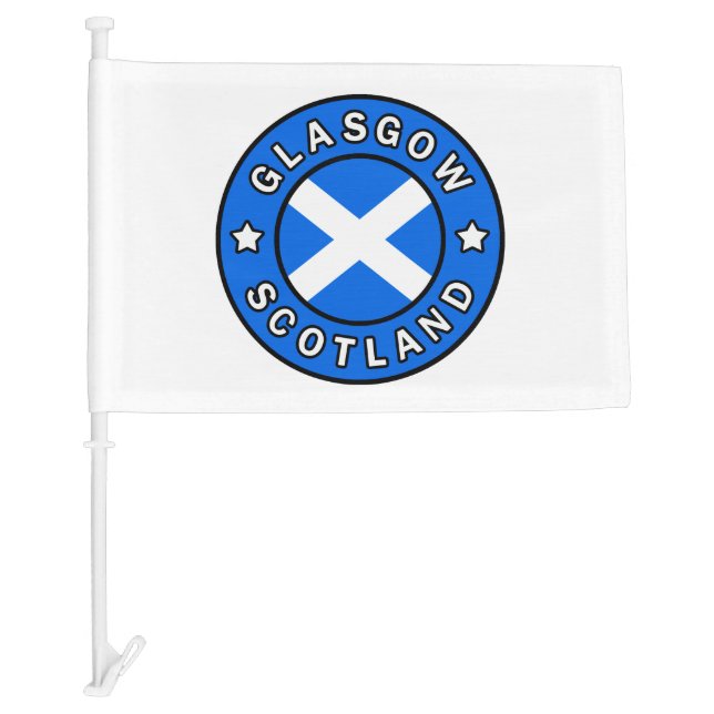 Glasgow Scotland Car Flag (Front)